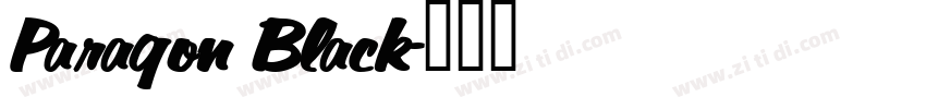 Paragon Black字体转换
